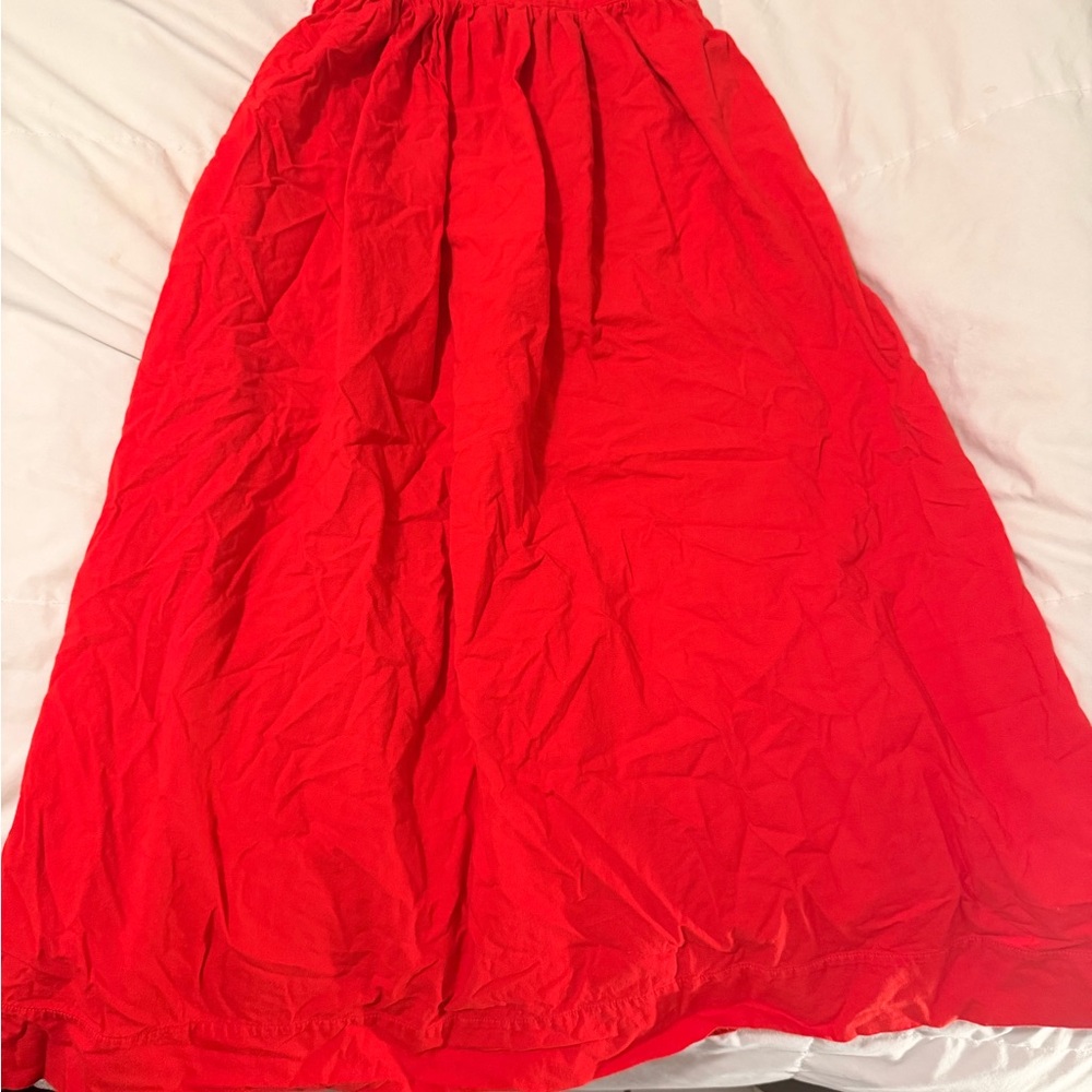 Chic Red A-Line Skirt